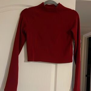 Zara crew neck cropped sweater top. Size large